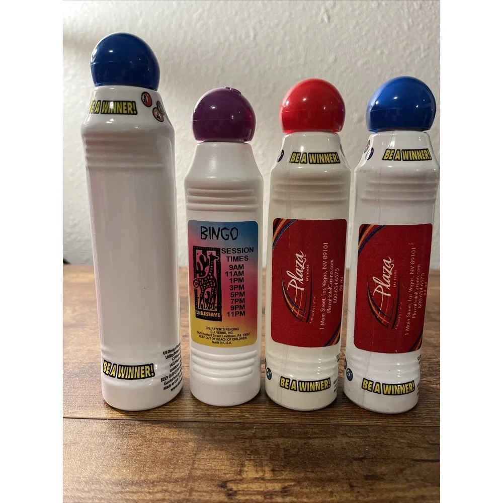 Dab-O-Ink Bingo Dobbers/Markers/Daubers/Dabbers 4-PACK; 80 ml (3); 110 ml (1)